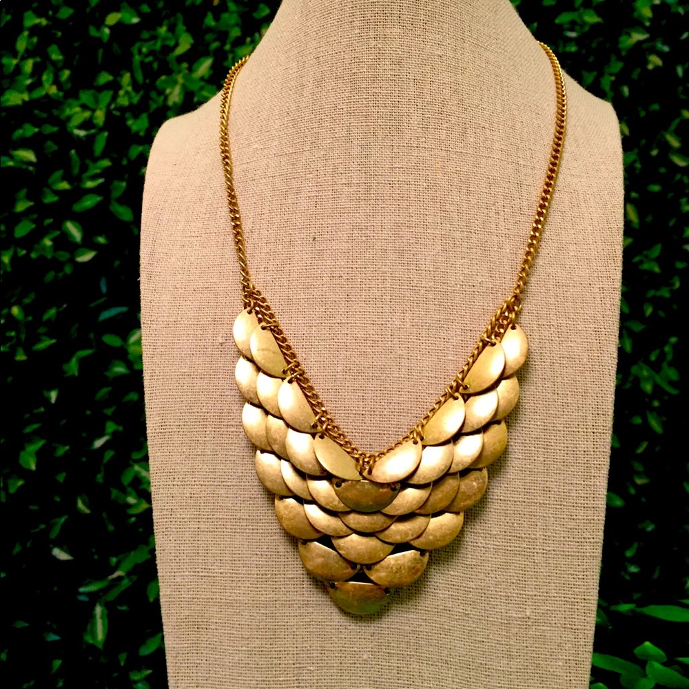 Gold Petal Necklace